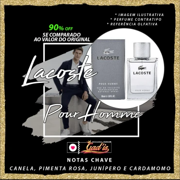 Perfume Similar Gadis 89 Inspirado em Lacoste Pour Homme Contratipo